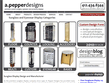 Tablet Screenshot of apepperdesigns.com